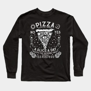 Pizza Mystifying Triangle - Gothic Ouija Witch Halloween Long Sleeve T-Shirt